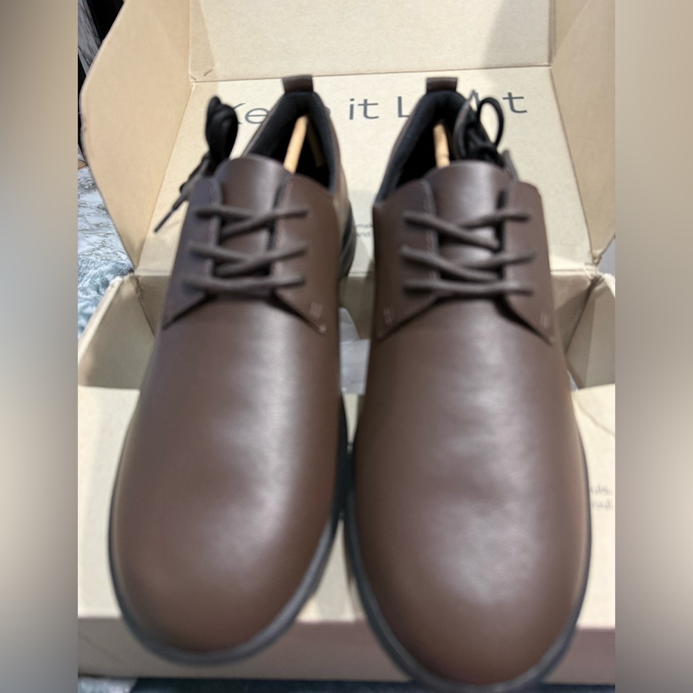 Ponto Men's All Sustainable Recycled Brown Leather Shoes The Pacific SZ 9.5